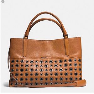 Coach Grommets soft Borough Bag in pebbled leather